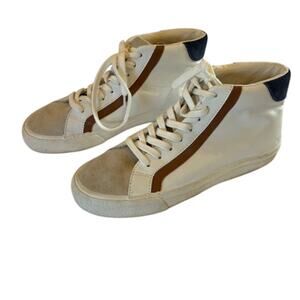 Madewell Women's Sidewalk High Top Sneakers Colorblock Leather Womens Size 7